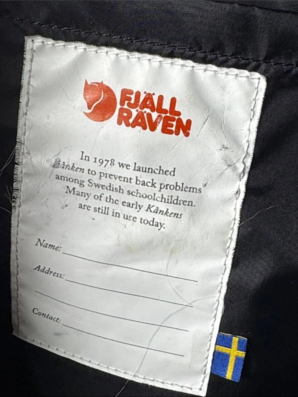 Fjällräven Kånken Black Laptop 15